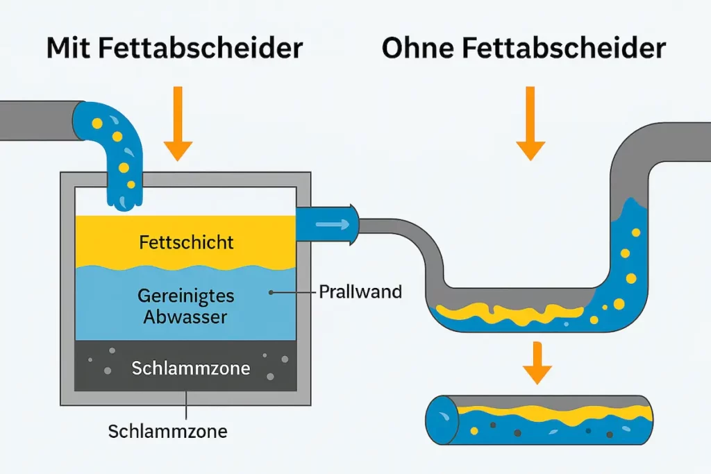 Funktionsweise eines Fettabscheiders