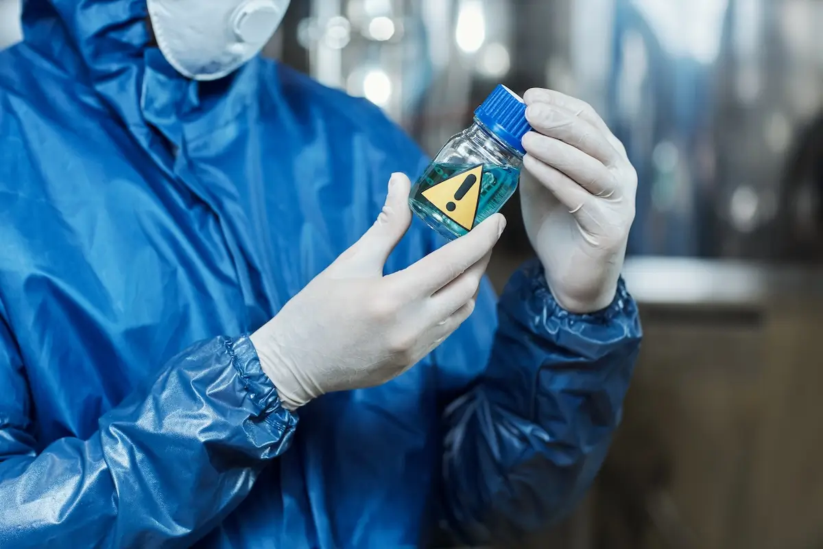Chemische Reinigung der Sickergrube