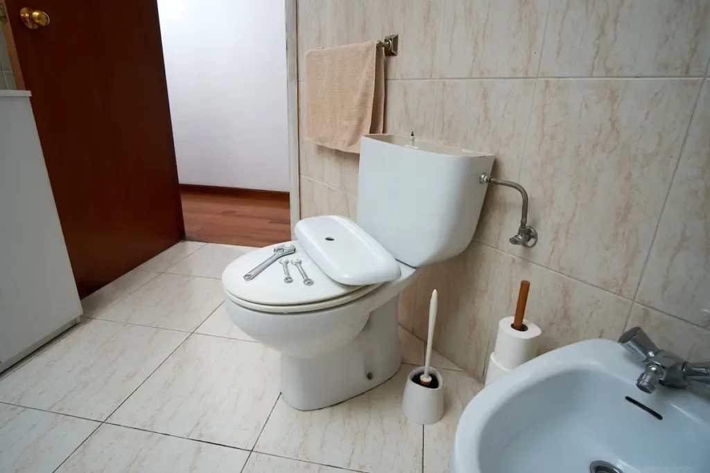 Toilette entkalken: Auch der Spülkasten muss regelmäßig entkalkt werden