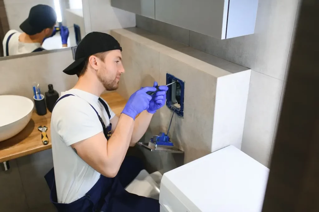 Toilette entkalken mit dem RestClean-Verfahren durch einen Fachmann