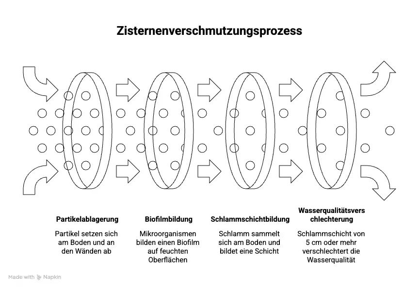 Zisterne reinigen ist wichtig, da es sonst zu schwerwiegenden Folgen kommen kann